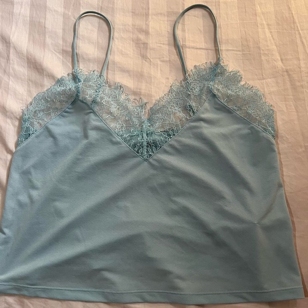 Urban Outfitters blue lace tank top
